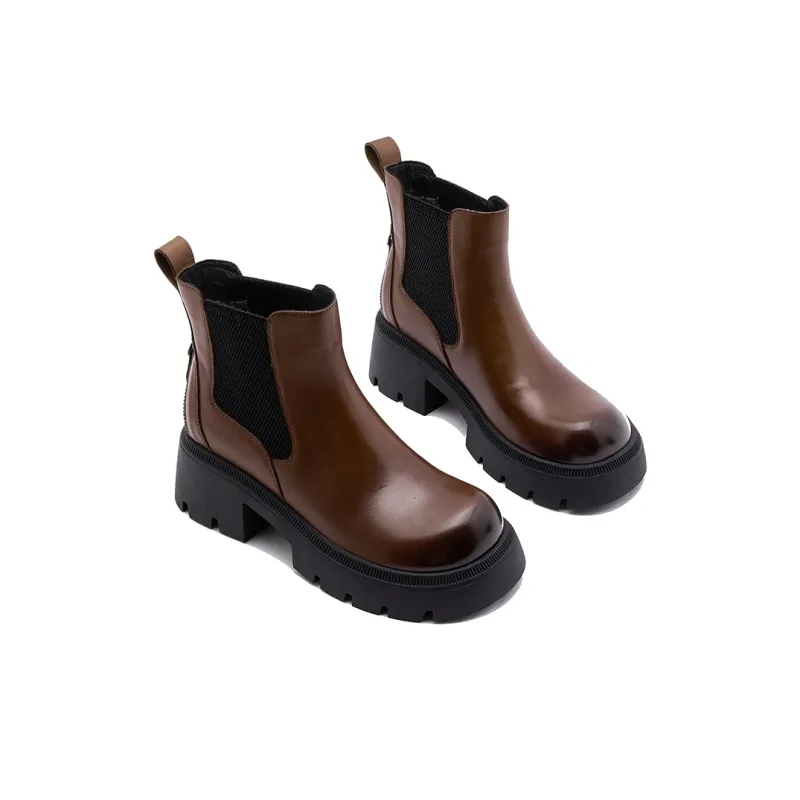 Milan Love Song Knee-High Chelsea Boots 6cm Women's-12
