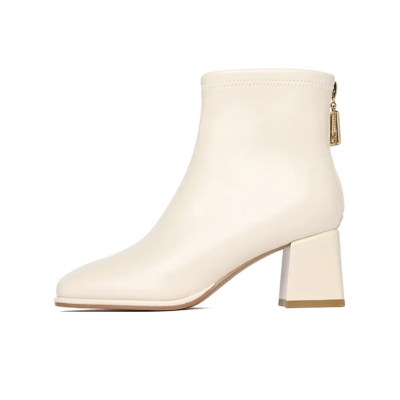 JOSINY Ankle Boots Women's Black/Ecru/Khaki-6