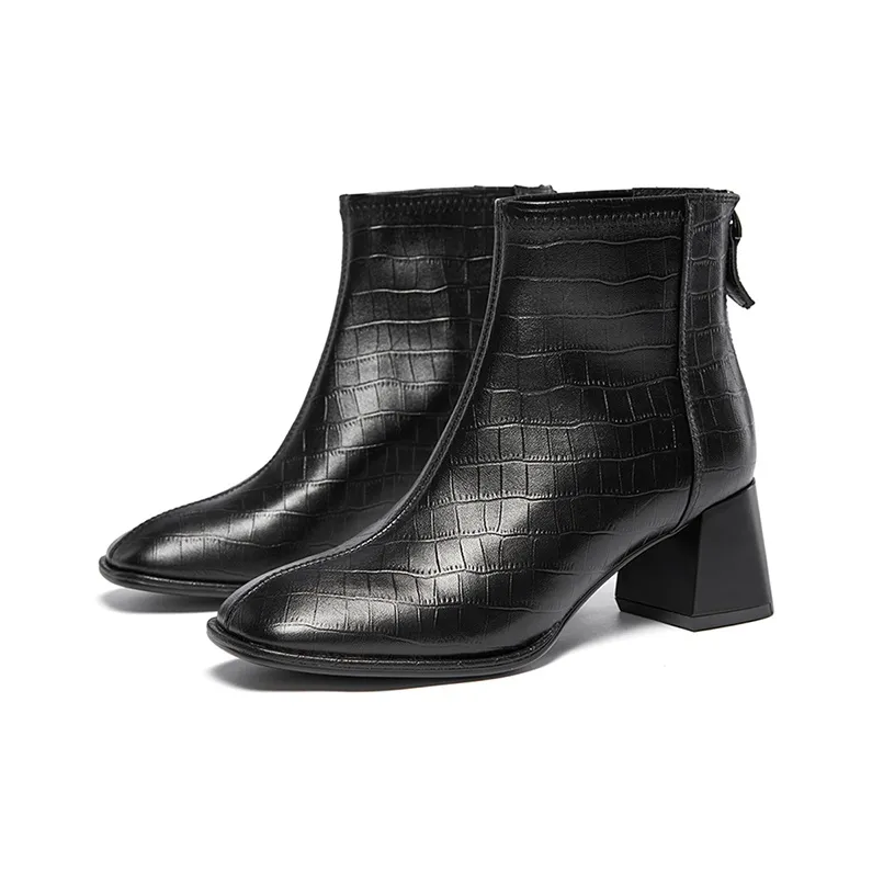 ST&SAT Ankle Boots Women's Ecru/Black/Earth Black-15