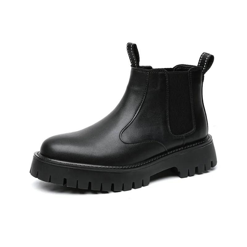 Aquarius Chelsea Boots Men Black/White-7