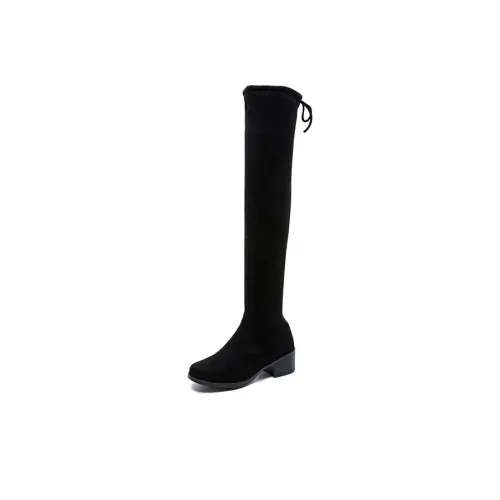 Shoe Cabinet Floral Language Over-the-knee Boots 5 Cm Women's