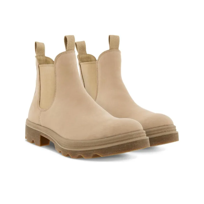 Ecco Short Chelsea Boots Women's Beige-2
