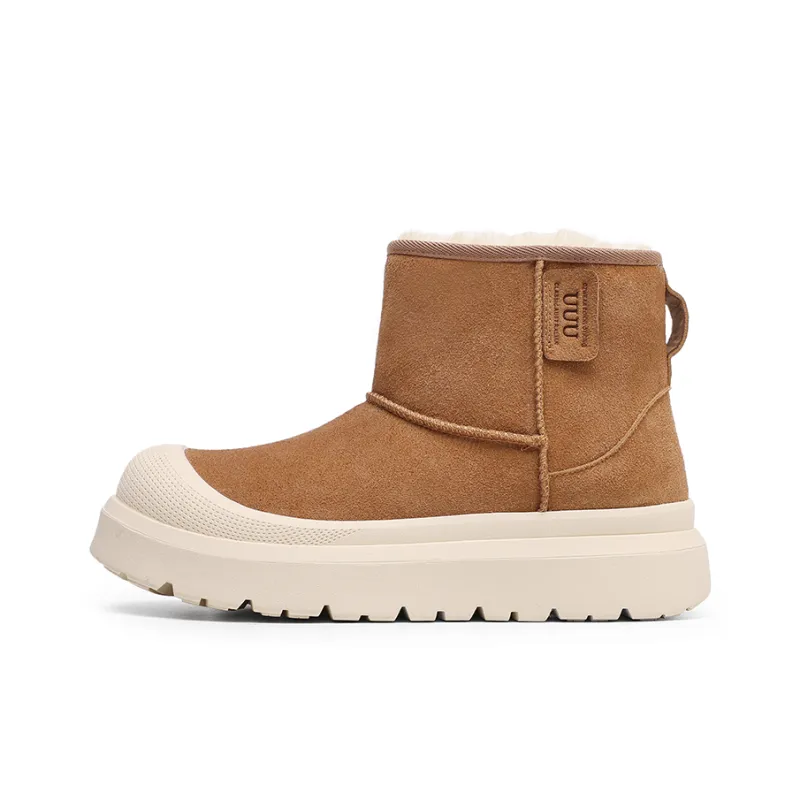 Angelmi Snow Boots Unisex Beige Brown-0