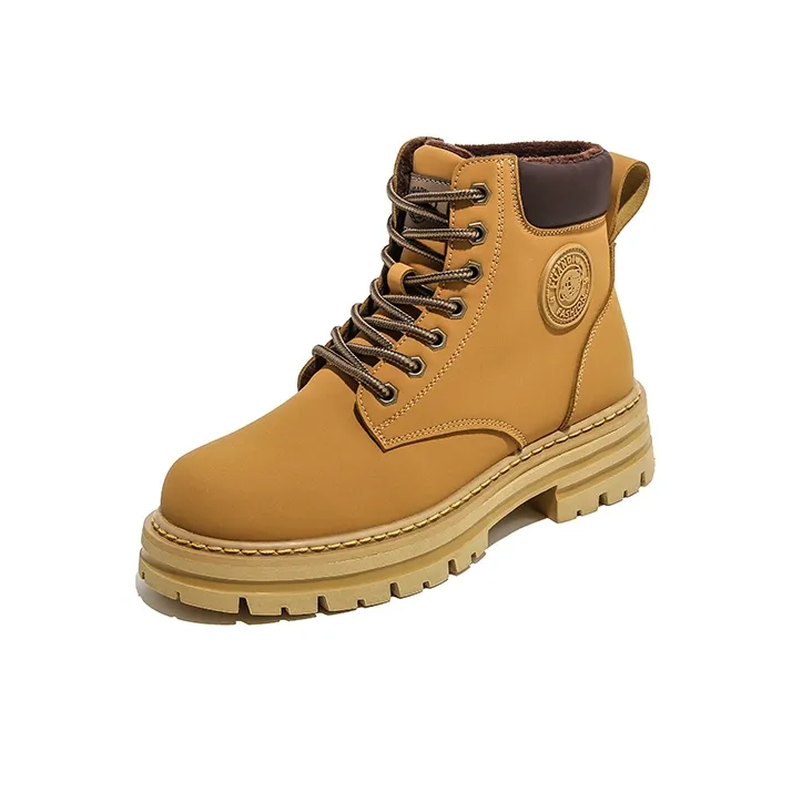 HUANQIU Martin Boot Unisex Ginger Yellow-1