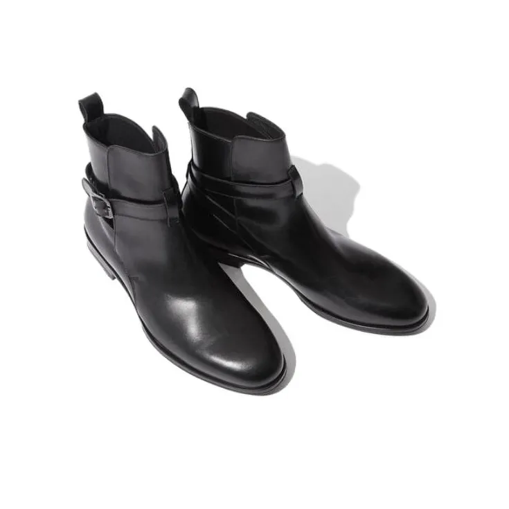 SCAROSSO Lara Buckled Ankle Boots Women's-1