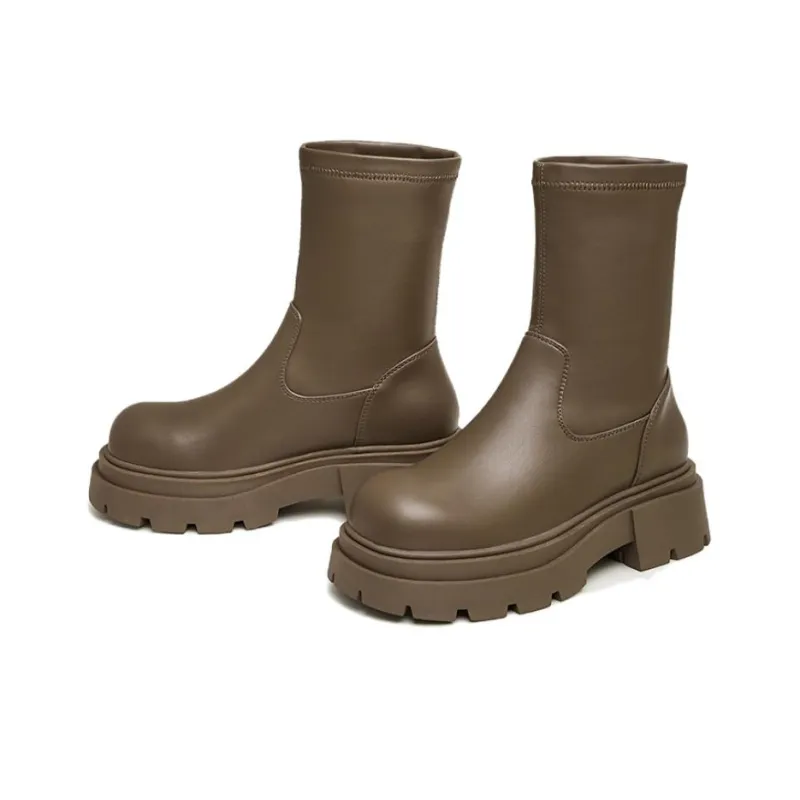 TATA Ankle Boots Women's Black/Brown-10