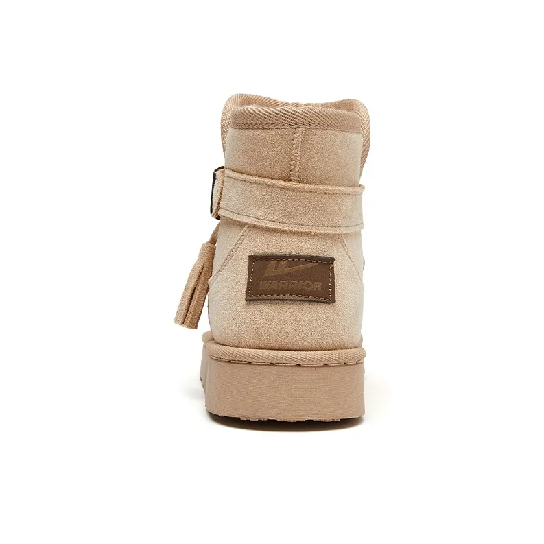 Warrior Warm Wear Resistant Slip Resistant Short Snow Boots Women's Khaki-3
