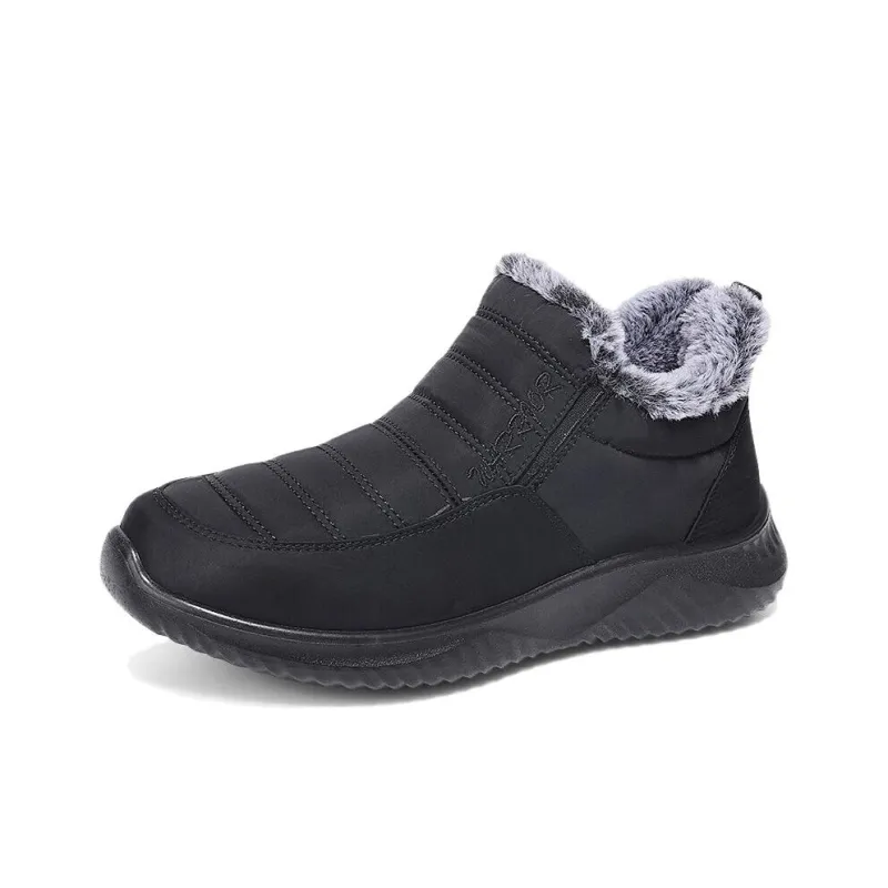 Warrior Ankle Length Snow Boots Unisex Black-1