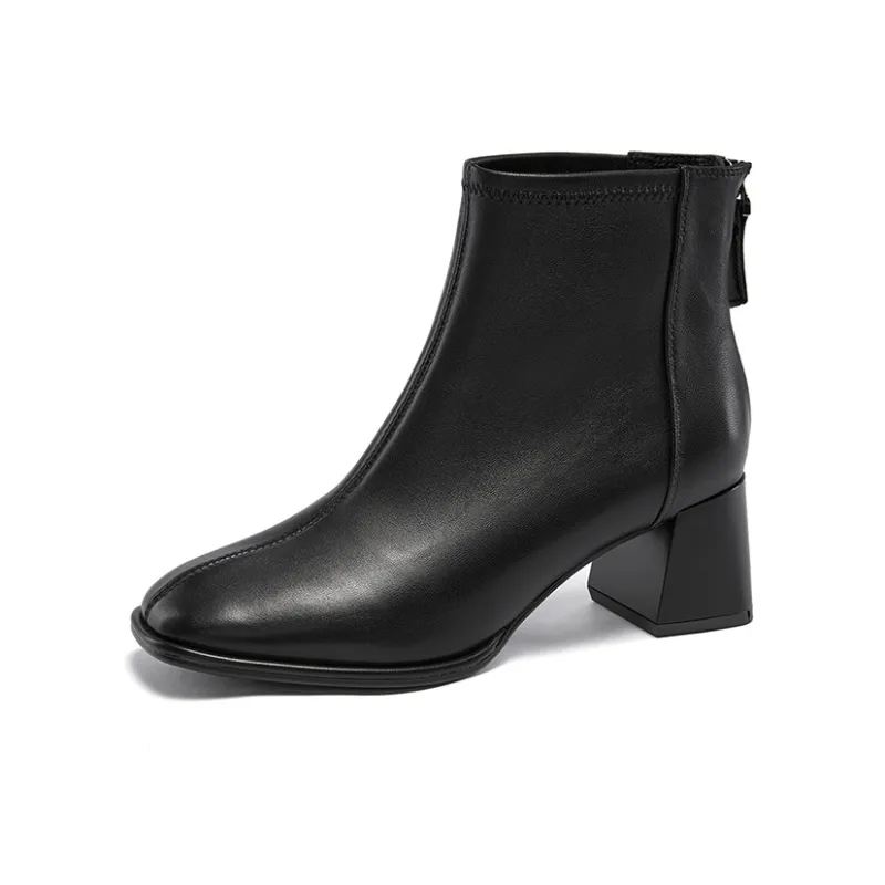 ST&SAT Ankle Boots Women's Ecru/Black/Earth Black-6