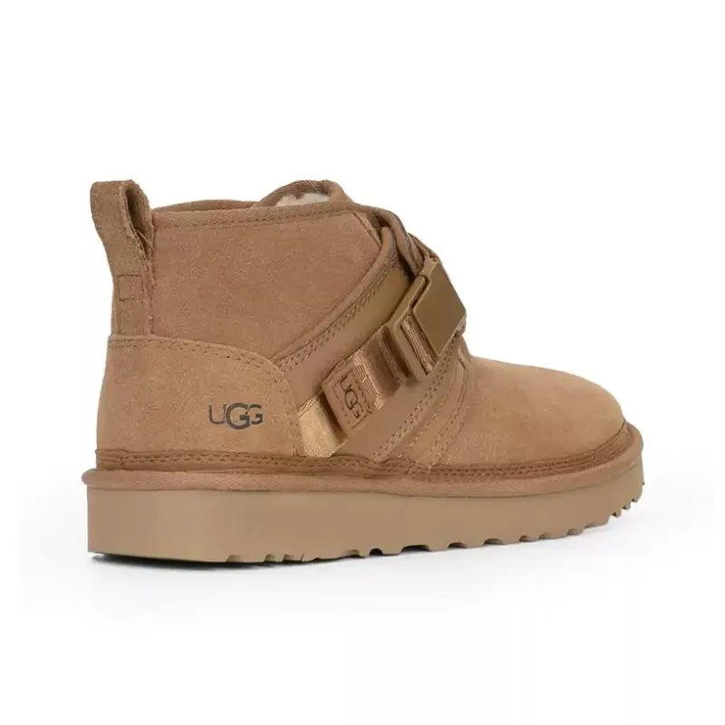 UGG Warm And Wear-Resistant Short Snow Boots Men's Chestnut-4
