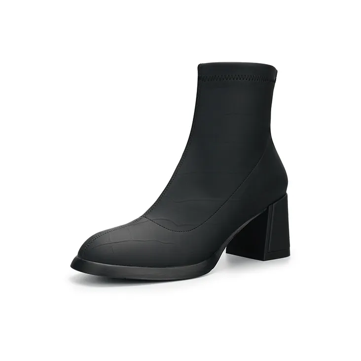 SATURDAY MODE Ankle Boots Women's White/Black-6