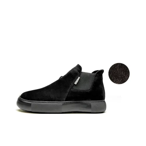 LEAVELAND Short Chelsea Boots Men's Black