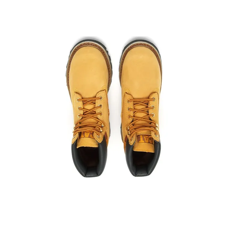 CAT Colorado Series Crew Mountaineering Travel Outdoor Boots Martin Boots Yellow Boots Men's Yellow-3
