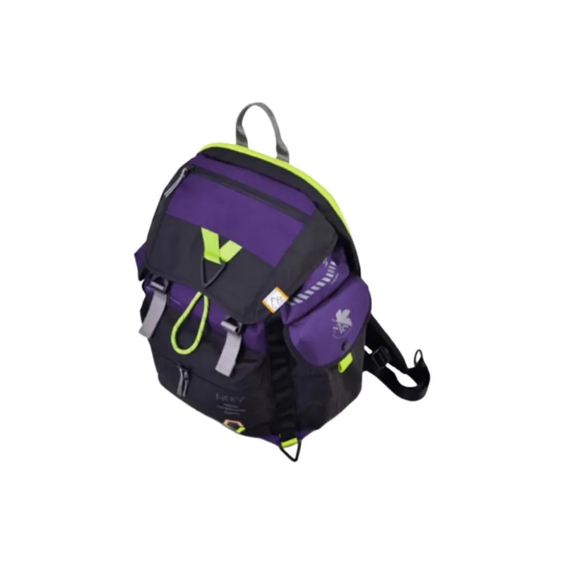 FX CREATIONS EVA Collaboration Polyester Backpack Men's Black & Purple-5