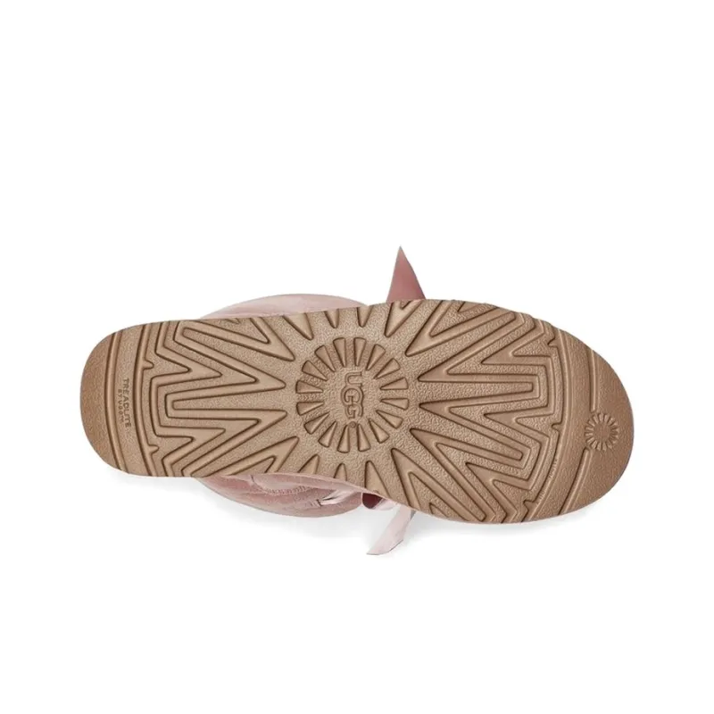 UGG Gita Bow Mini Cozy Stay Warm Plush Fleece Lined Pink Women's-4
