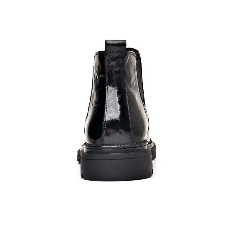 LUOMAIKE Short Chelsea Boots Men's Black-3