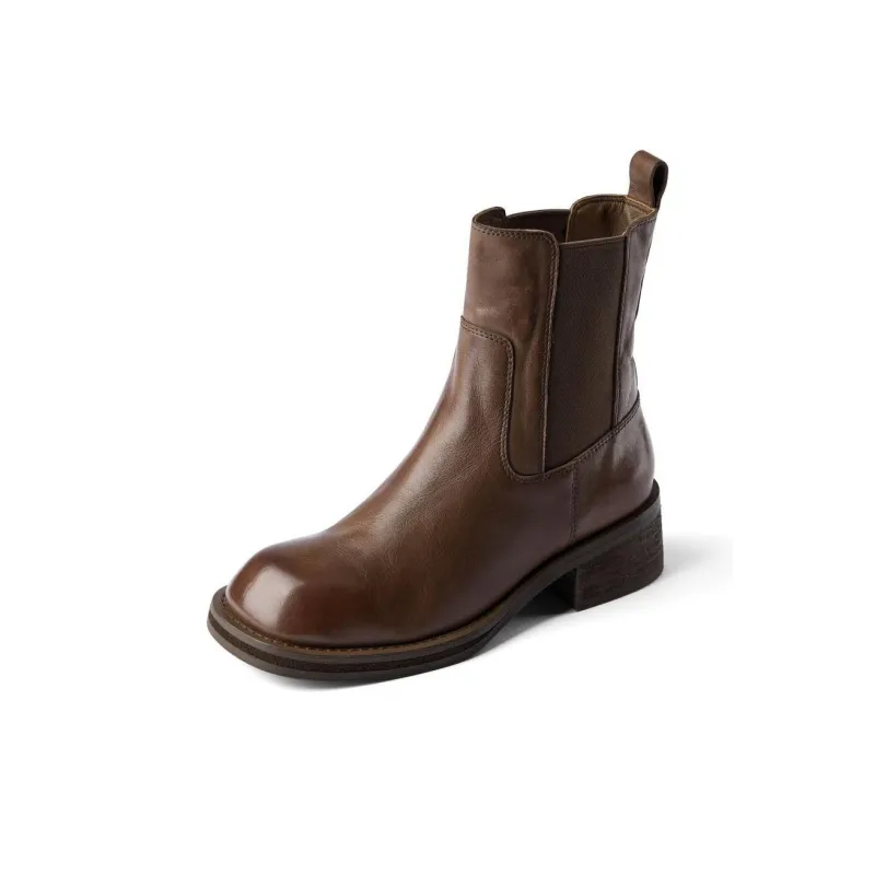73Hours Lava Cocoa Short Chelsea Boots 3cm Women's-5