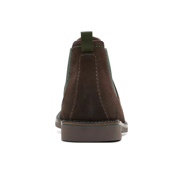 Clarks Crew Chelsea Boots Men's Brown-3