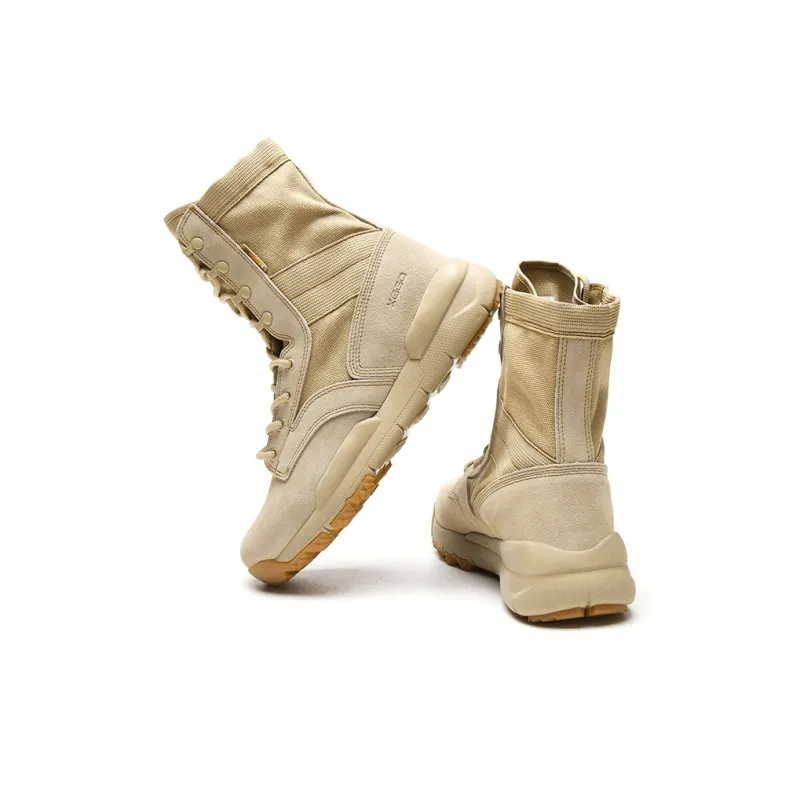 XIANGGUAN Warm Wear Resistant Cushioning Crew Outdoor Boots Unisex Sand-5