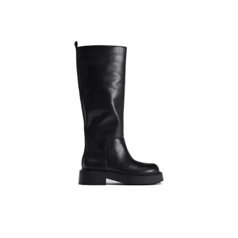 ZARA Knee-high Boots Women's Black-1