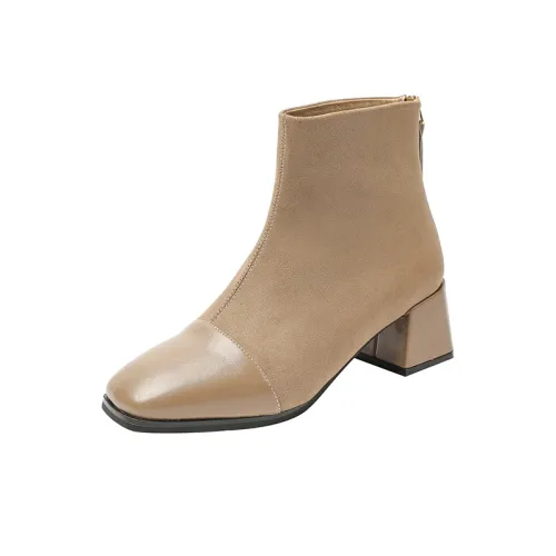 Qiandongmeili Ankle Boots 5CM Women's Black