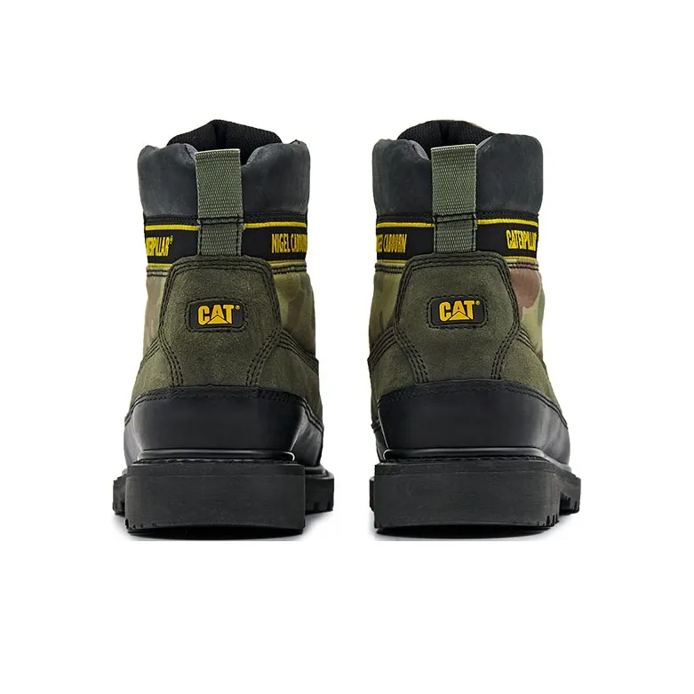 CAT Outdoor Boots Unisex Camouflage Black Green-3