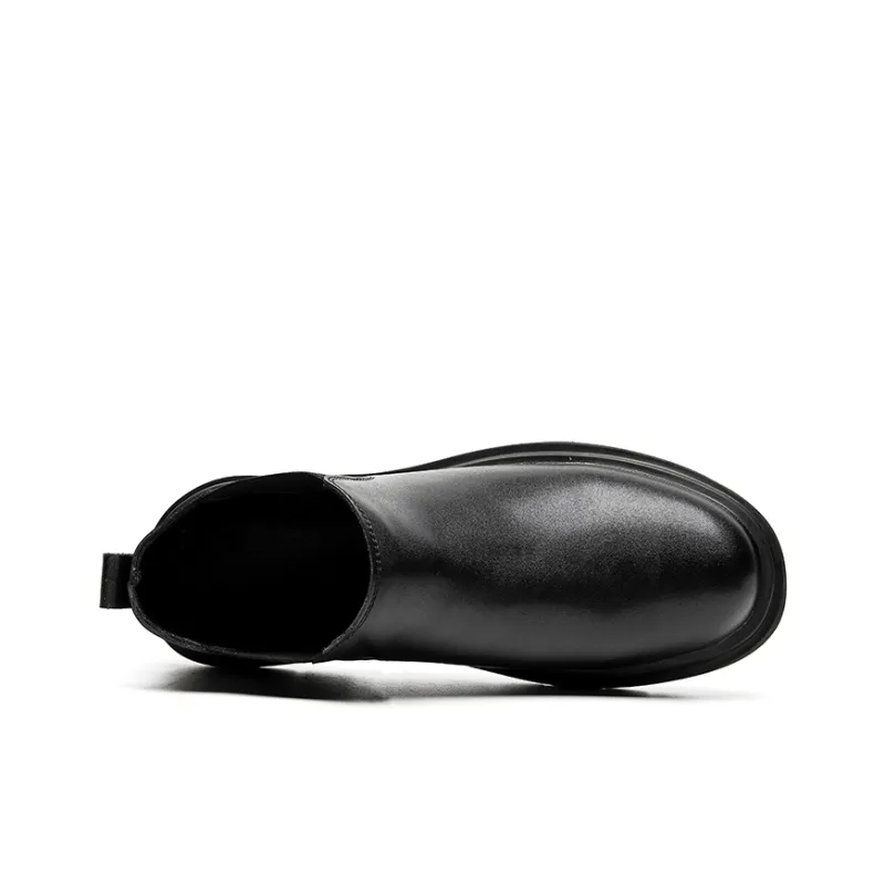 Beidouniao Chelsea Boots Men Black-1