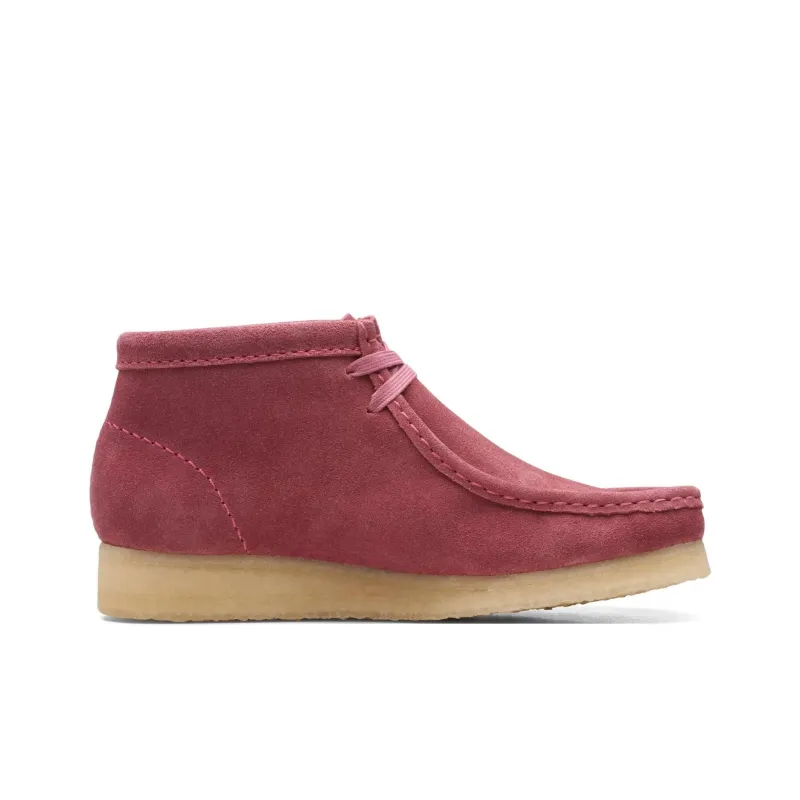 Clarks Originals Wallabee Boot Rose Pink Suede Women's-1