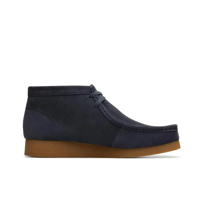Clarks Originals Wallabee Evo Boot Navy Suede Women's-1