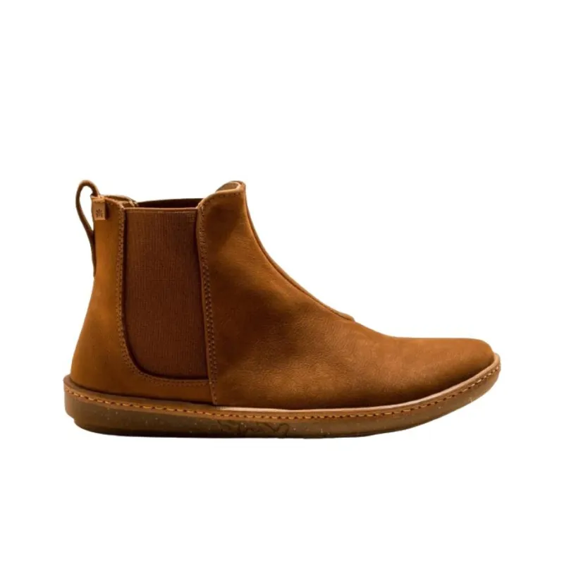 El Naturalista Short Chelsea Boots Women's Brown-1