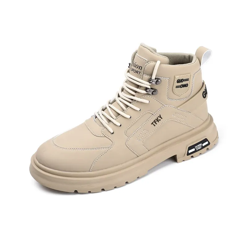 TFKY Ankle Boots Unisex Black/Beige-1