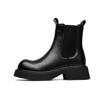 GZZ Short Chelsea Boots Men's Black