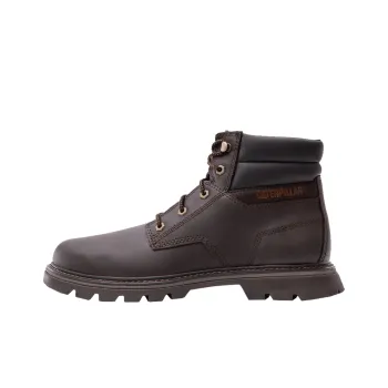 CAT Fairbanks Wear Resistant Slip Resistant Short Outdoor Boots Men's Dark Brown