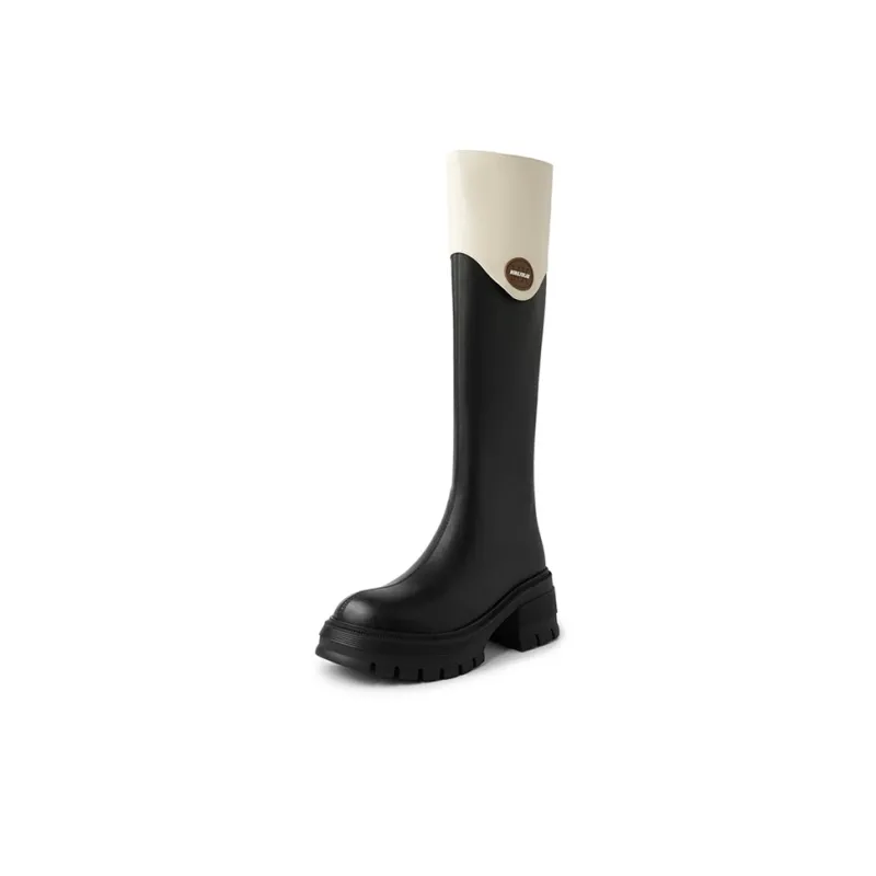 Five-nine Dan Seven Knee-high Boots 6cm Women's-6