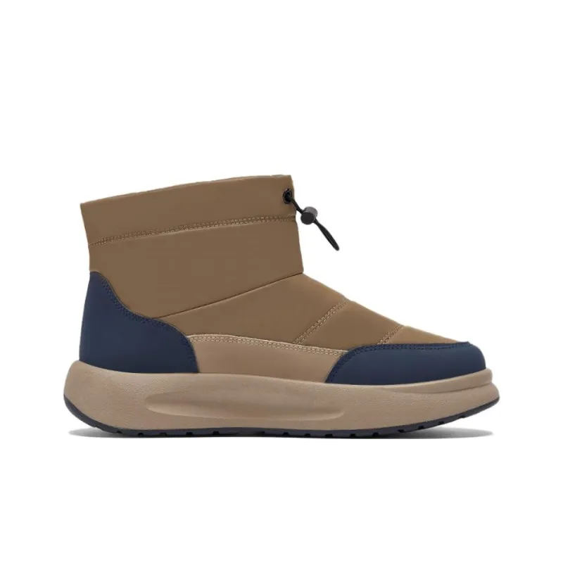 Warrior Warm And Wear Resistant Short Snow Boots Men's Khaki Blue-1