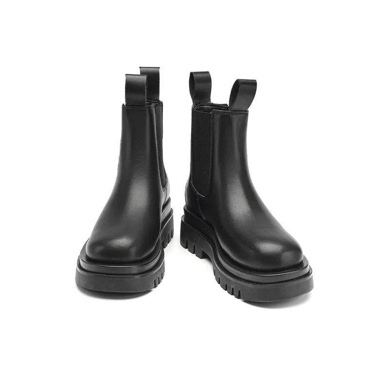 EBLAN Ankle Length Chelsea Boots Women's Black-2