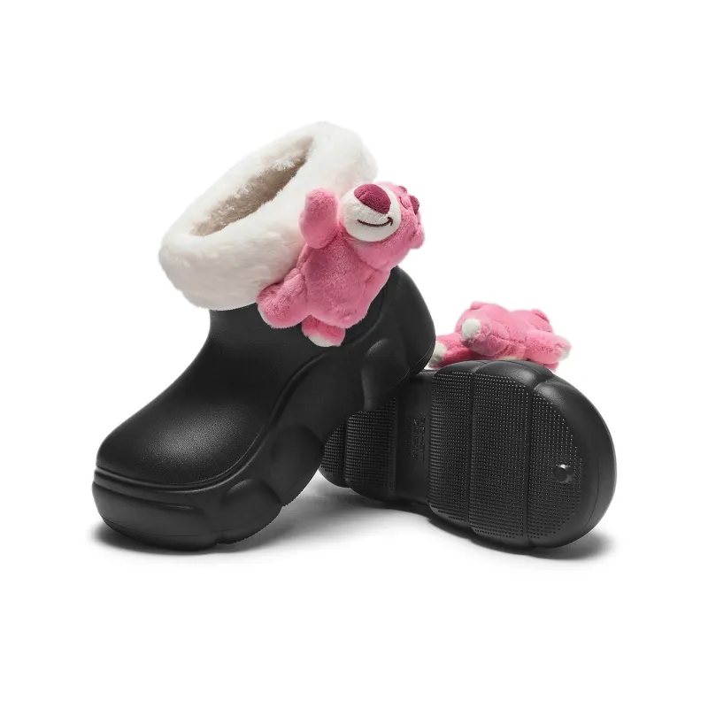 Disney x Hotwind Toy Story Series Ankle Boots 3cm Women's Beige-7