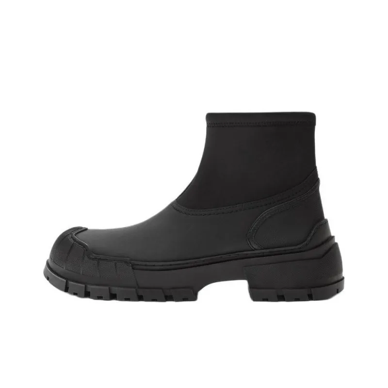 ZARA Ankle Boots Men Black-0