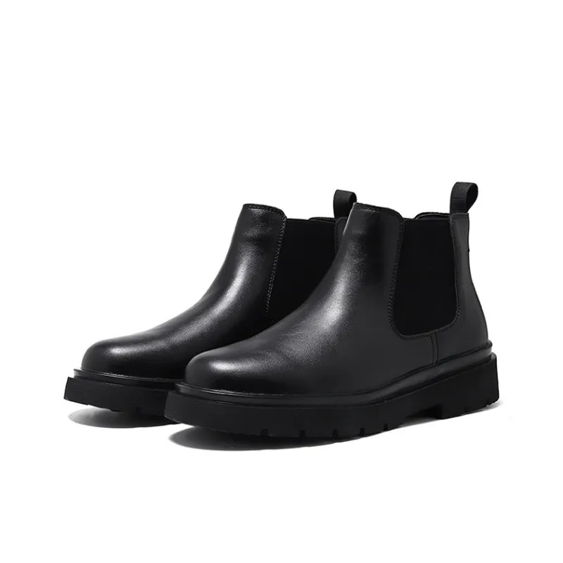 GZZ Chelsea Boots Men Black/Brown-1