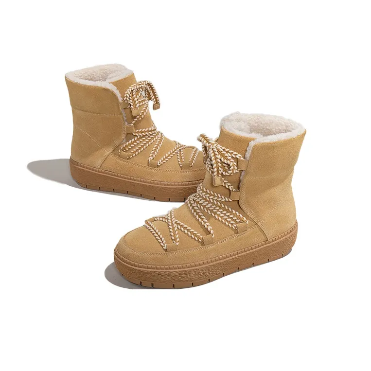 BESTFEEL Warm Slip-Resistant Short Snow Boots Women's-7