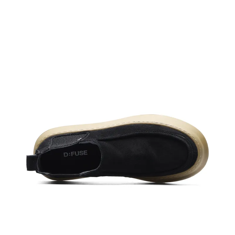 D FUSE SCANDINAVIA Men's Shoes Short Chelsea Boots Men's Black-2