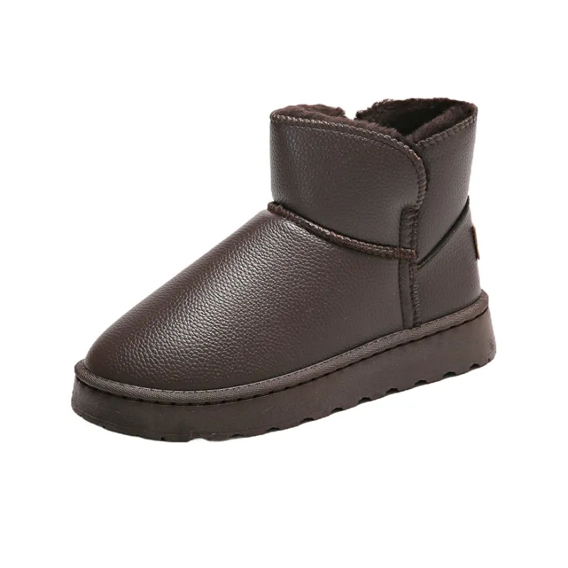 Little Red Man Warm Slip Resistant Short Snow Boots Unisex-5