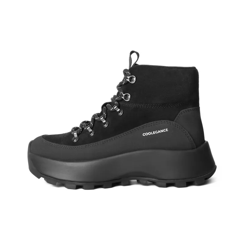 BELLE Ankle Boots 4.5CM Women's Black Apricot Coffee-0