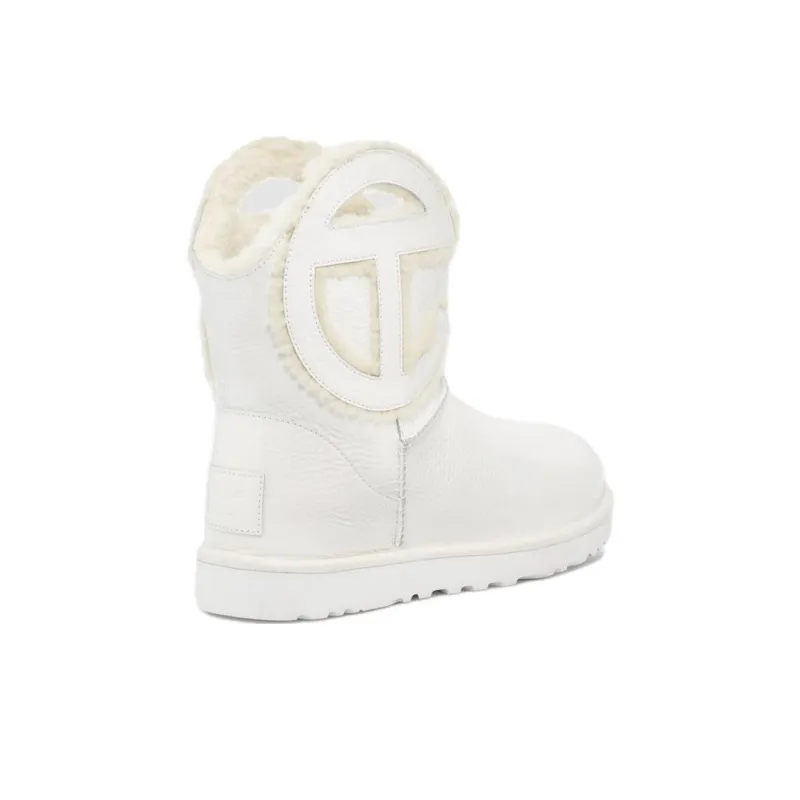 UGG X Telfar Logo Mini Crinkle White-3