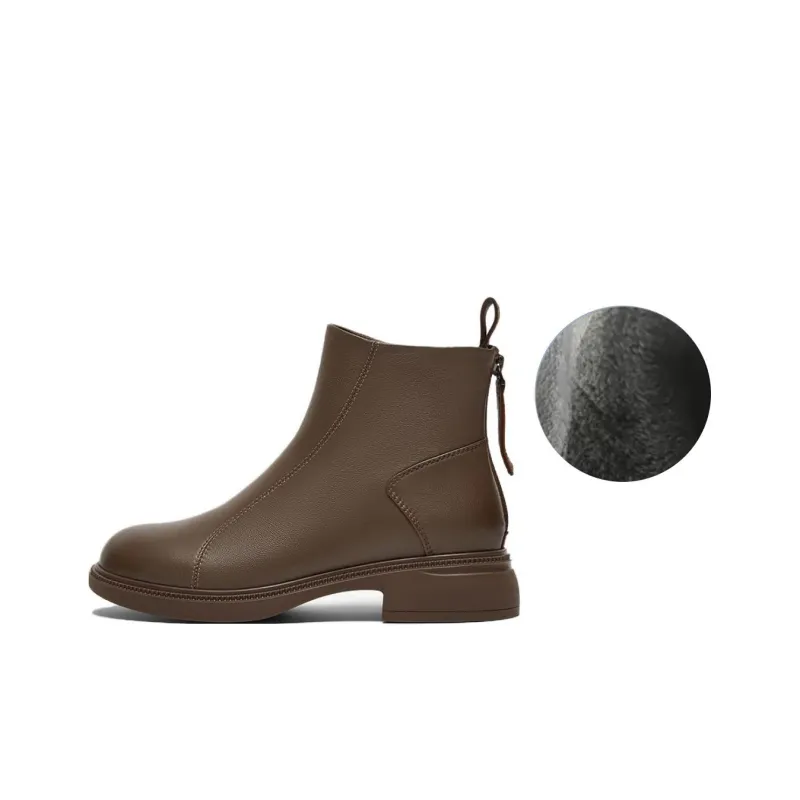 BASTO Ankle Boots Women's Solid Color-6