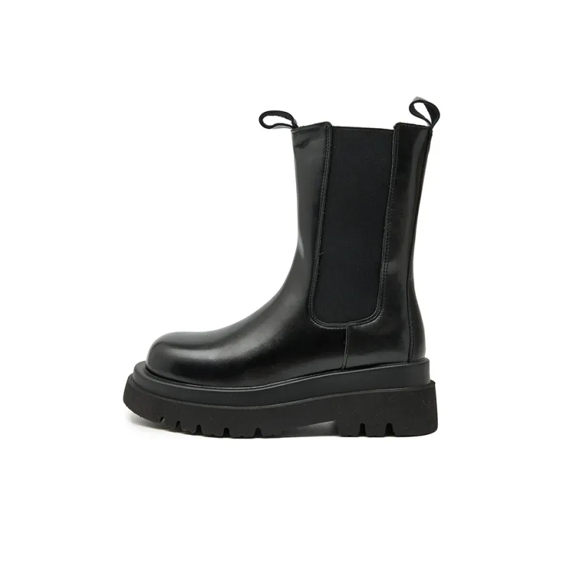 WESTLINK 14cm Chelsea Boots 6cm Women's Black-7