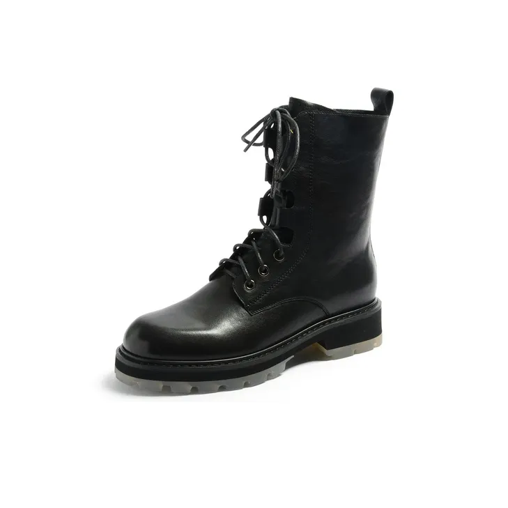 STEVE MADDEN Martin Boots Women's Black/Brown-1