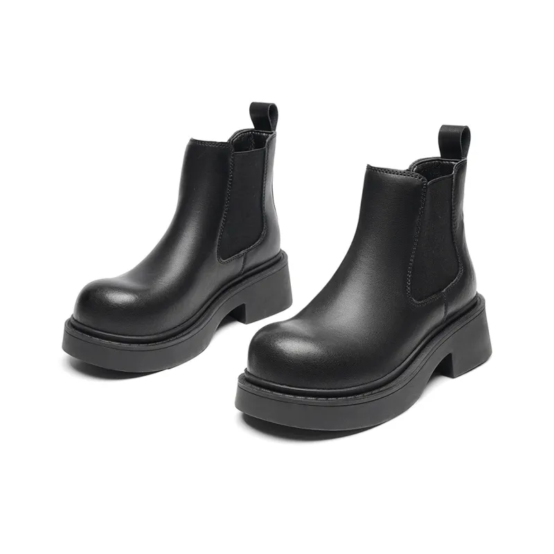 EBLAN Ankle Length Chelsea Boots Women's Black-2