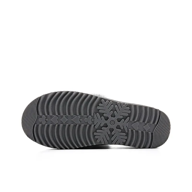 Warrior Warrior Warm Wear Resistant Slip Resistant Short Snow Boots Women's Gray-4
