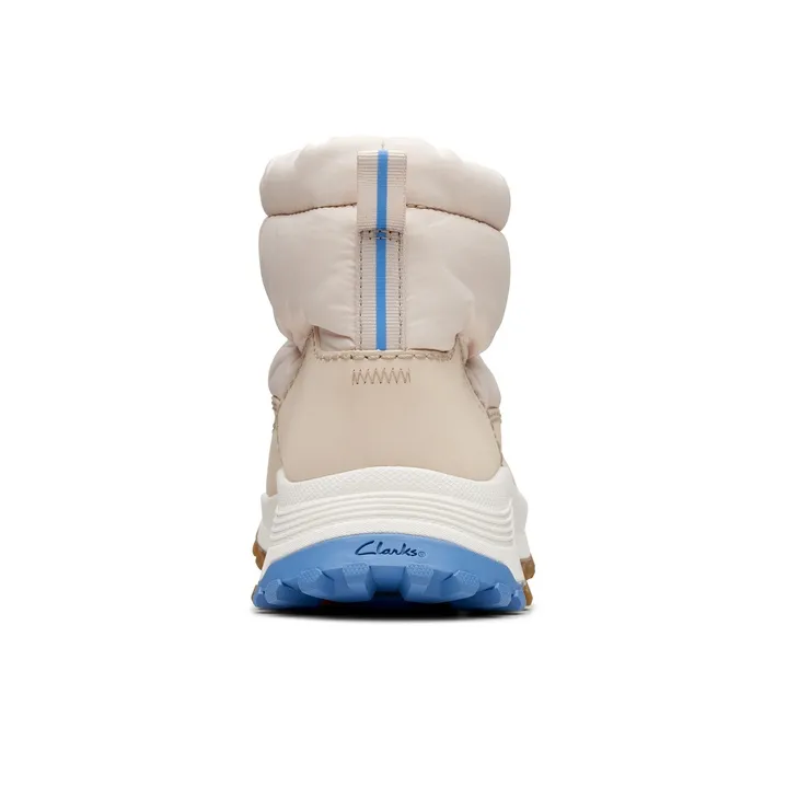 Clarks ATL Collection Wear Resistant Slip Resistant Warm Short Mid Calf Snow Boots Women's White-3